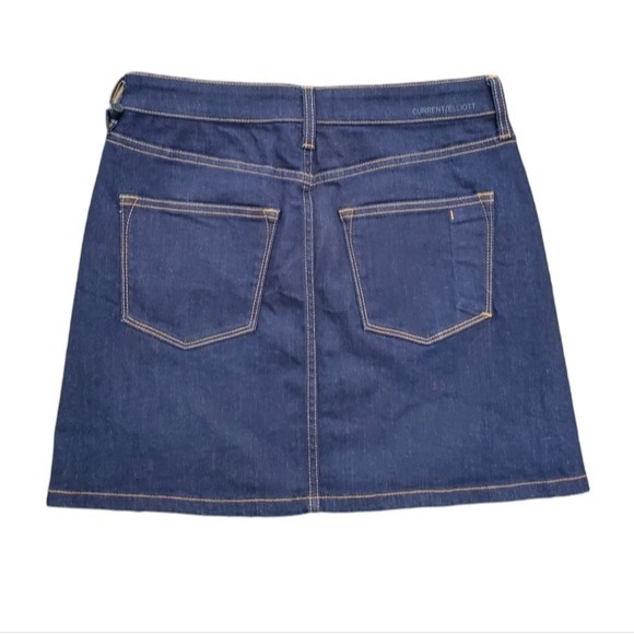 NWT Current/Elliott The Mashed Mini Denim Skirt - Picture 7 of 15